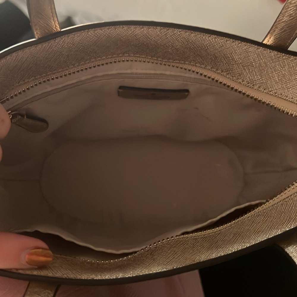 Kate Spade Tinsel Glitter Satchel- Rose Gold - Picture 6 of 8